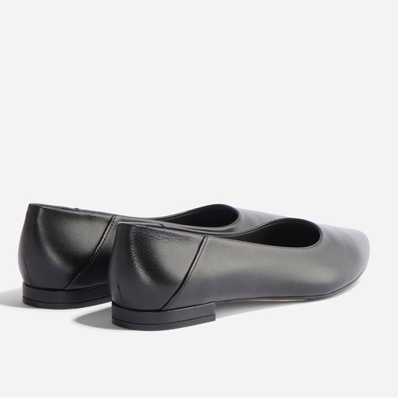 Nisolo Fina Black Leather Pointed Toe Flat Size 11 - Picture 5 of 11